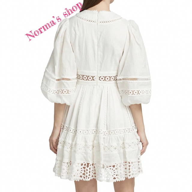 ☀️Zimmermann 人気新作 新品 白 ミニワンピース | viratindustries.com
