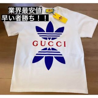 Gucci - 最終特大SALE‼️GUCCI adidasコラボTシャツの通販|ラクマ