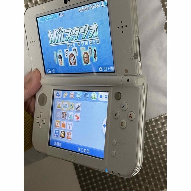 newニンテンドー3DS LL パールホワイト 液晶上下IPSパネル | www