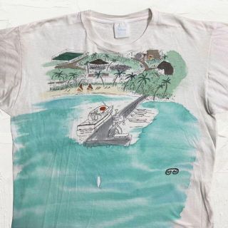 JYT Tultex 90s バージン諸島　アメリカ　スーベニア Tシャツ(Tシャツ/カットソー(半袖/袖なし))