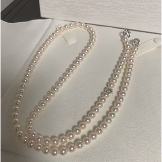 ミキモト(MIKIMOTO)の【ご専用】ミキモトインフィニティパールネックレス7.5-8mmk18wg(ネックレス)