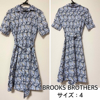 ブルックスブラザース(Brooks Brothers)のBROOKS BROTHERS❤️花柄ワンピース　フラワー　ブルックスブラザーズ(ひざ丈ワンピース)