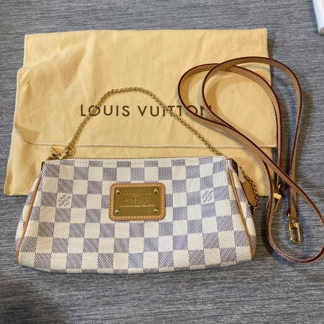 熱い販売 LOUIS ルイヴィトン ダミエ アズール エヴァ アクセサリー