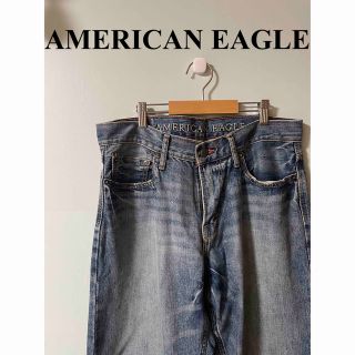 アメリカンイーグル(American Eagle)のAMERICAN EAGLE アメリカンイーグル　ワイド　ジーパン　デニム(デニム/ジーンズ)