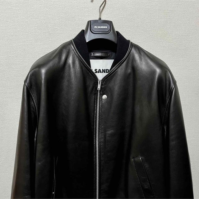 逸品】ジルサンダー レザーボンバージャケット 52 | cao.com.ec