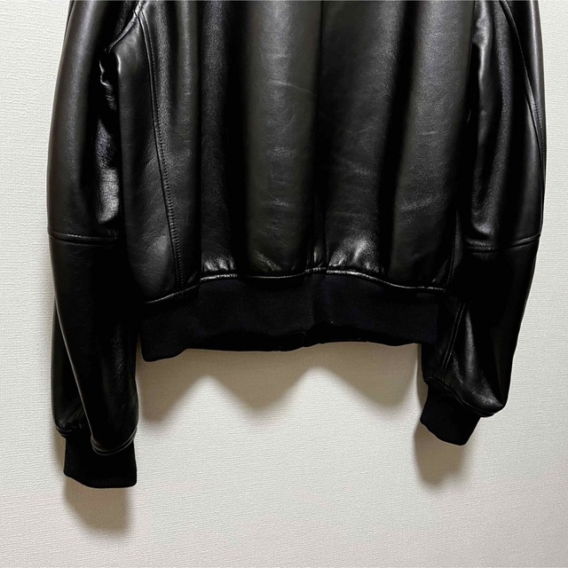Jil Sander(ジルサンダー)の【逸品】ジルサンダー　レザーボンバージャケット 52 メンズのジャケット/アウター(レザージャケット)の商品写真