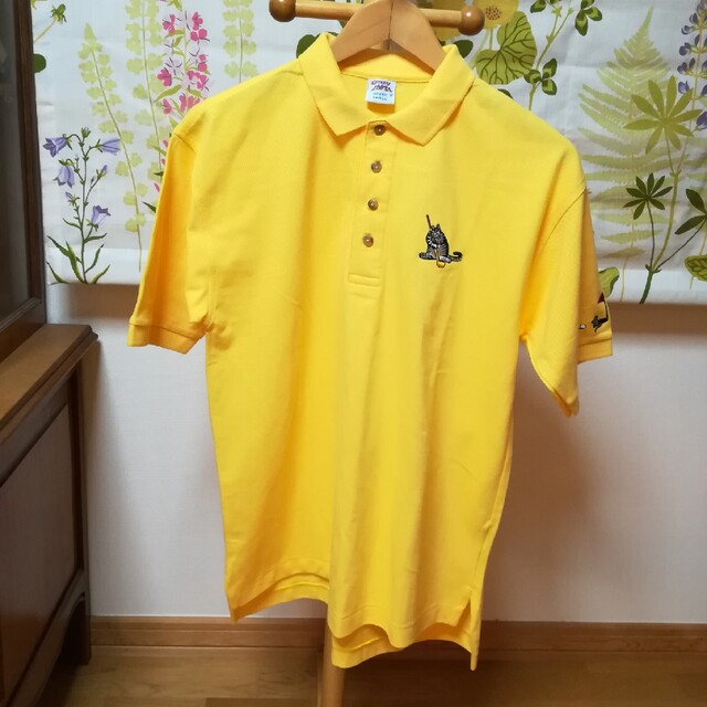✨Crazy Shirts(クレイジーシャツ)黄色の半袖ポロシャツ2Lサイズ メンズのトップス(ポロシャツ)の商品写真