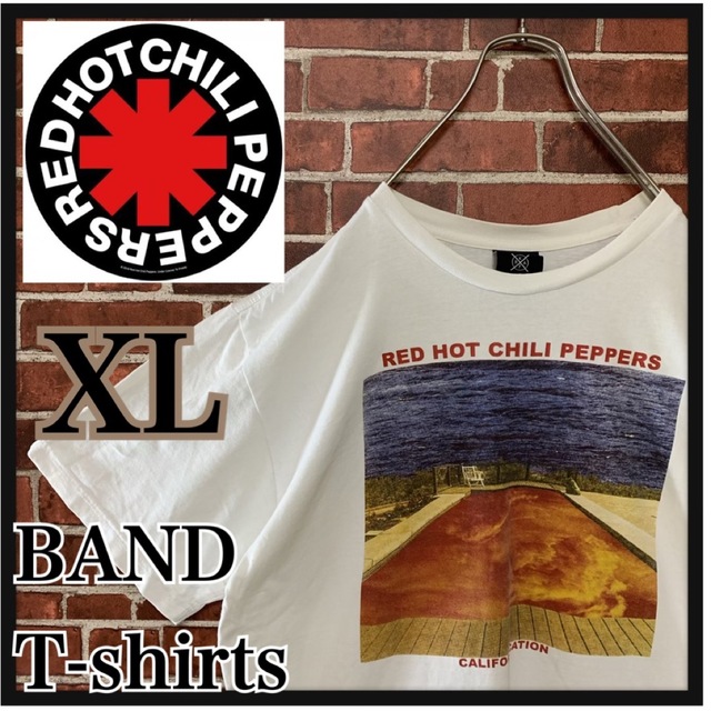 MUSIC TEE(ミュージックティー)のレッドホットチリペッパーズ レッチリ カリフォルニアケーション　バンドTシャツ メンズのトップス(Tシャツ/カットソー(半袖/袖なし))の商品写真