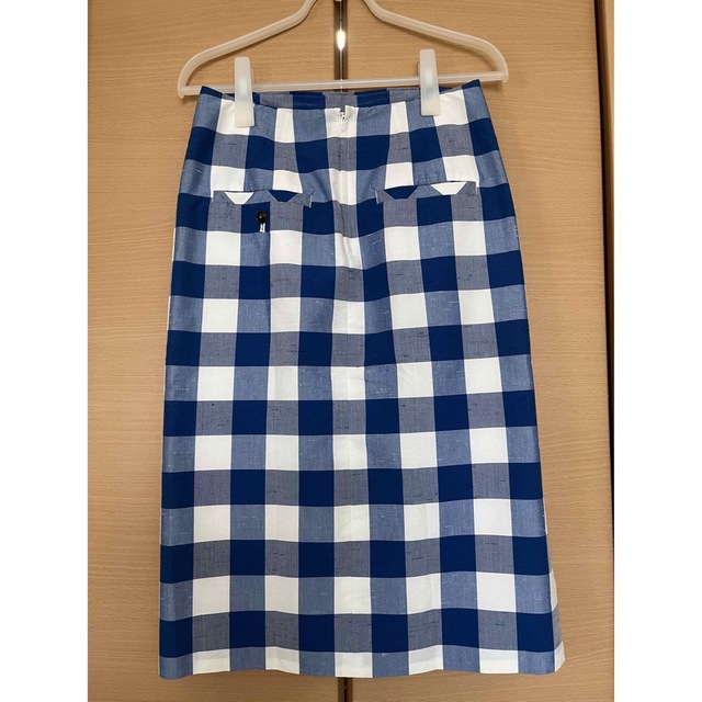 MACPHEE(マカフィー)のMACPHEEスカート（青✖️白チェック） レディースのスカート(ひざ丈スカート)の商品写真