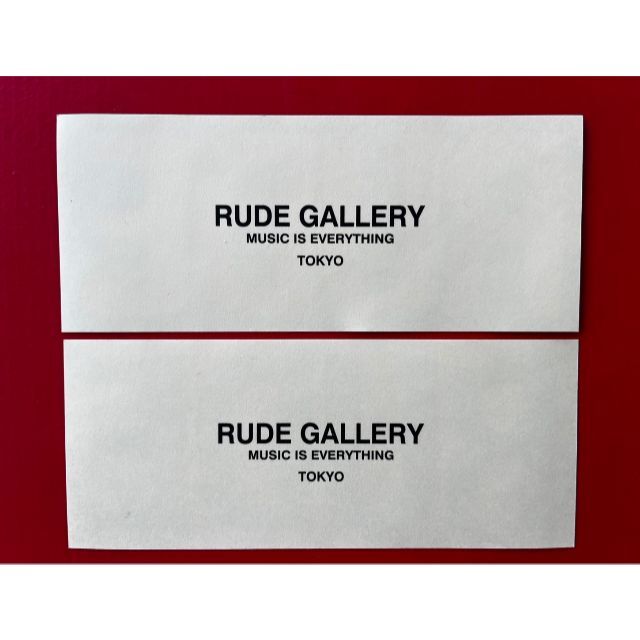 RUDE GALLERY(ルードギャラリー)の新品 RUDE GALLERY 非売品ノベルティステッカー 2色2枚セット メンズのトップス(その他)の商品写真