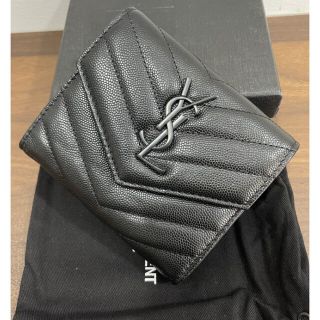 サンローラン メタル連結YSL 三つ折り財布