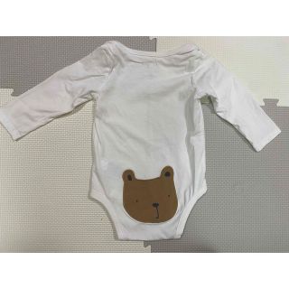 ベビーギャップ(babyGAP)の【美品】baby GAP くま ボディスーツ ロンパース 長袖　70センチ(ロンパース)