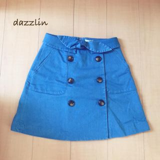 ダズリン(dazzlin)のdazzlin トレンチ風デニム台形スカート(ミニスカート)