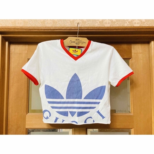 Gucci - 【絶版超希少】GUCCI × adidas 限定 コラボ クロップド T