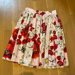 ドルチェ&ガッバーナ(DOLCE&GABBANA) 花柄スカート ひざ丈スカートの ...