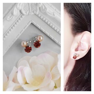 ブラウンカラー♪プチピアス/ノンホールピアス(ピアス)