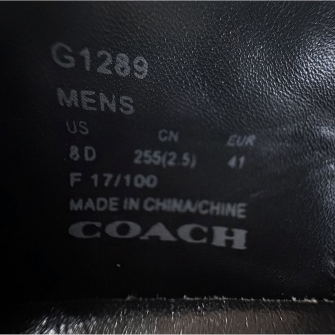 コーチ　coach ブラックスニーカー 7