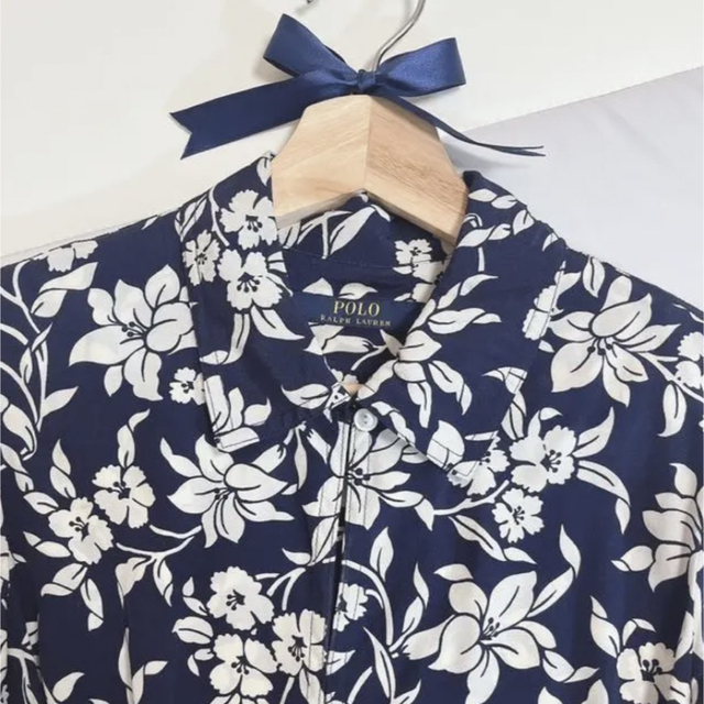 雑誌掲載品♡ラルフローレン フローラル Aライン ドレス ネイビー