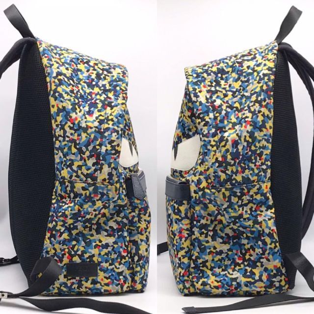 FENDI(フェンディ)のフェンディ モンスター ナイロン×レザー マルチカラー リュックサック メンズのバッグ(バッグパック/リュック)の商品写真