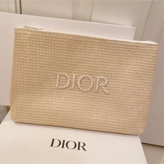 ディオール(Dior)のDior ★残り5点★春夏にぴったりな麻編みモチーフのかわいいポーチ(ポーチ)