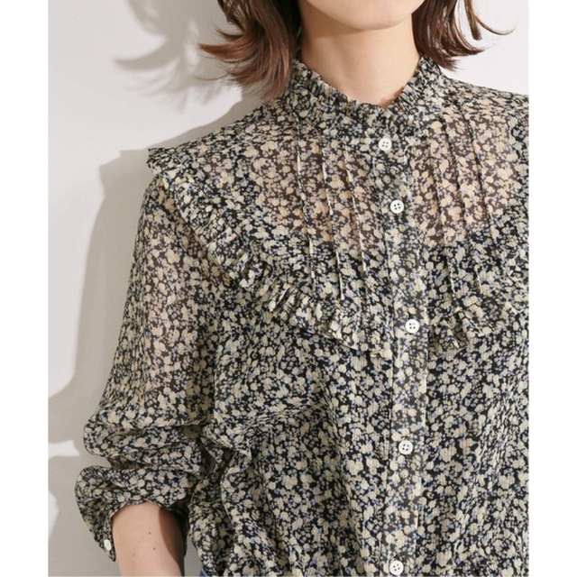 IENA LA BOUCLE フラワープリントフリルブラウス イエナ | lasminas.gob.mx