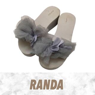 ランダ(RANDA)のRANDA ランダ 厚底 サンダル 花柄(サンダル)