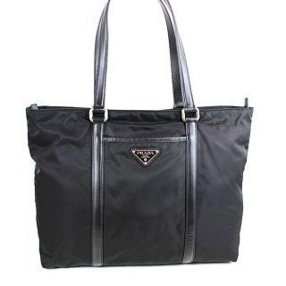 プラダ(PRADA)のプラダ トートバッグ ハンドバッグ　ナイロン 黒 ブラック　美品　PRADA　q(トートバッグ)