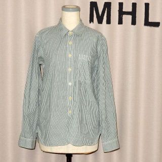 エムエイチエル(MHL.)のMHL コットンストライプシャツ Sサイズ(シャツ)