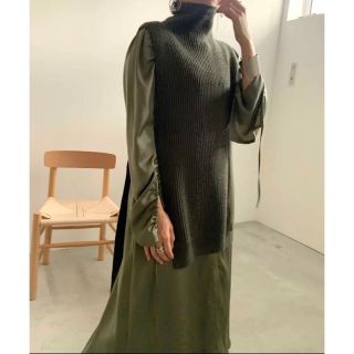 アメリヴィンテージ(Ameri VINTAGE)のAmeri Vintage VEST LAYERED SHIRT DRESS(ロングワンピース/マキシワンピース)