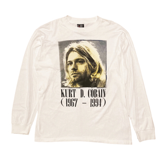 NIRVANA Kurt Cobein 追悼 L/S Tシャツ GIANTボディ(Tシャツ/カットソー(七分/長袖))