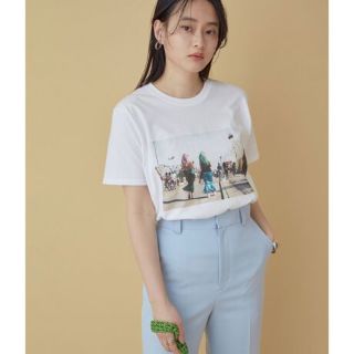 アダムエロぺ(Adam et Rope')の美品！アダムエロペ　フォトTシャツ(Tシャツ(半袖/袖なし))