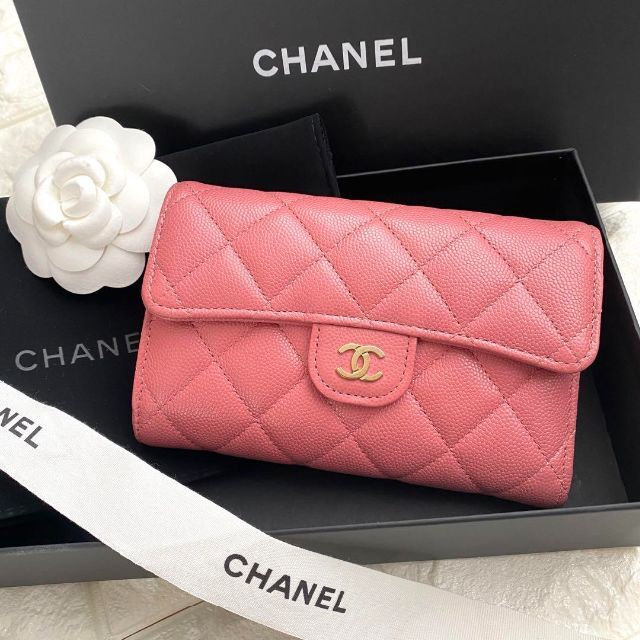 CHANEL   シャネル マトラッセ ミディアムフラップウォレット 三つ折り