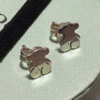 ♪♪TOUS トウス レディース ピアス 両耳 SILVER925 ブルー