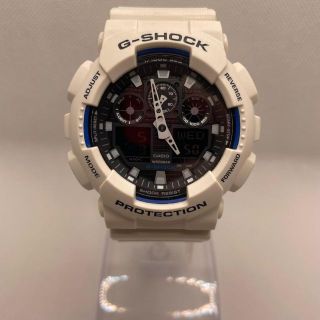 CASIO G-SHOCK GA-100B 5081 白 青(腕時計(アナログ))