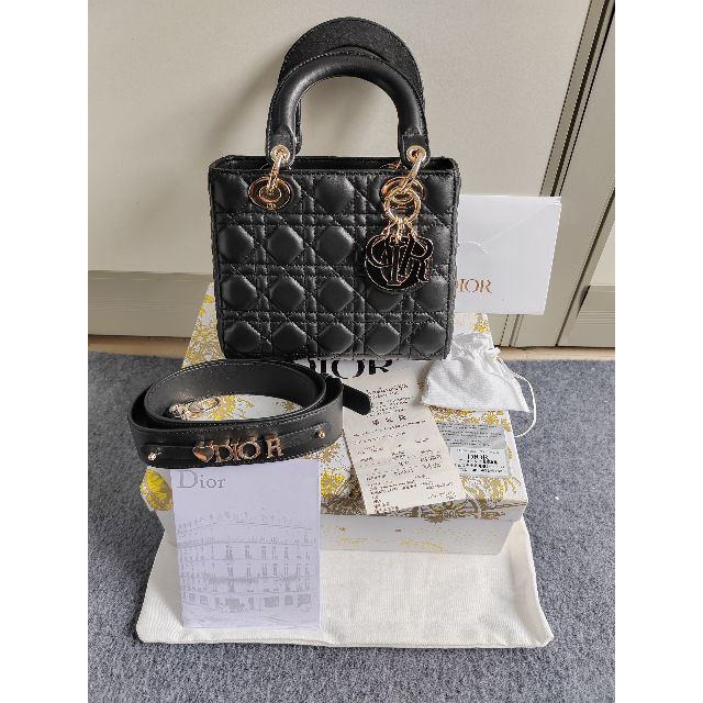 極美品】ディオール レディディオール ABCdior ブラック ゴールド
