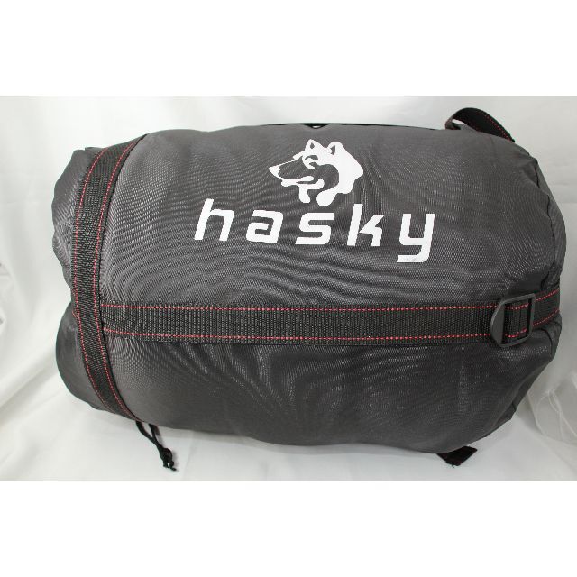 Hasky 寝袋 シュラフ 冬用 マミー型 キャンプ グリーン