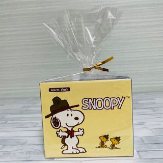 ピーナッツ(PEANUTS)の残り2個【新品】スヌーピー　ライト付きアラームクロック　ブルー(置時計)