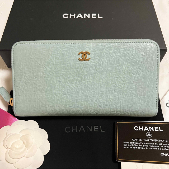 CHANEL - 専用☆ CHANEL シャネル カメリア 長財布 ラウンドジップの