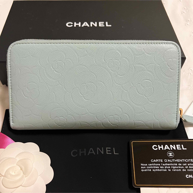 専用★ CHANEL シャネル カメリア 長財布 ラウンドジップ