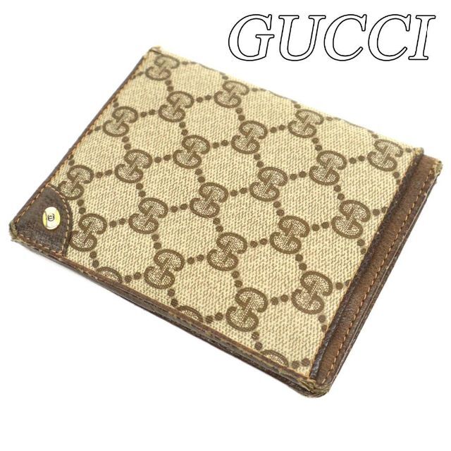 箱付き GUCCI グッチ 二つ折り財布 キャンバス CG柄 イタリア製 新発売 ...