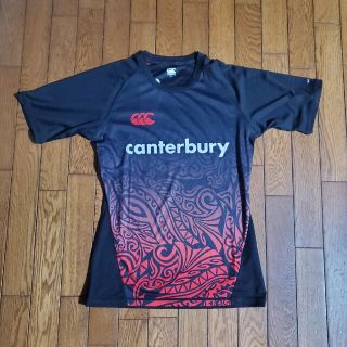 カンタベリー(CANTERBURY)のカンタベリー◎トレーニングTシャツセミフィット◎サイズM◎レッ(Tシャツ/カットソー(半袖/袖なし))