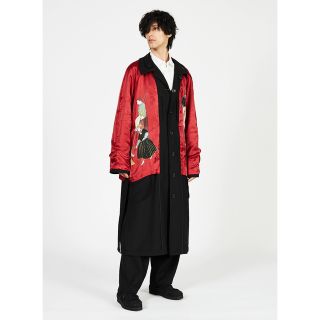 GARBARDINE ROKUMEIKAN PRINT RAGLAN COAT(チェスターコート)