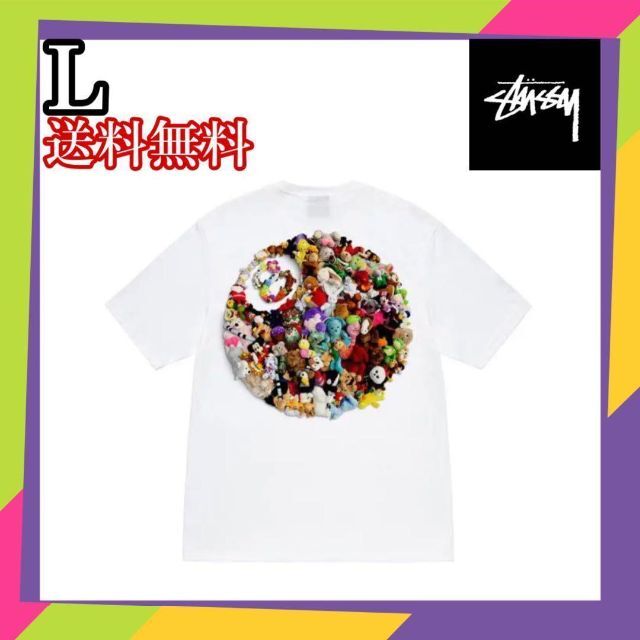 ブラックアイパッチStussy PLUSH TEE 白 L