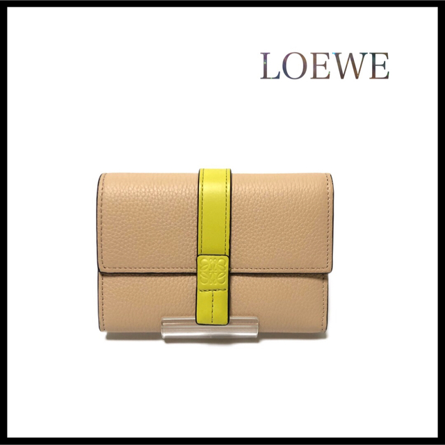 極美品】LOEWE ロエベ アナグラム トライフォールドウォレット三つ折り