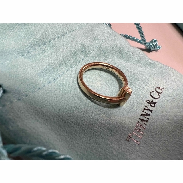 Tiffany & Co.(ティファニー)のティファニー　Tワンリング　ローズゴールド　K18 Tiffany レディースのアクセサリー(リング(指輪))の商品写真