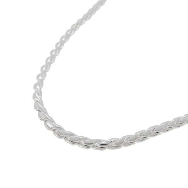 新宿銀の蔵 スエッジ ロープ デザイン シルバー チェーン 長さ45cm～50c