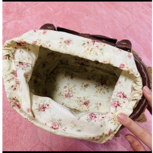 LIZ LISA(リズリサ)のリズリサ　リボン巾着カゴバッグ レディースのバッグ(かごバッグ/ストローバッグ)の商品写真