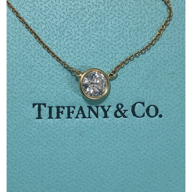 ティファニー  Tiffany バイザヤードネックレス 0.76カラット大粒