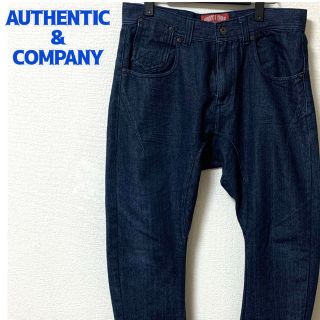 AUTHENTIC & COMPANY バナナサルエルパンツ デニム 長ズボン (サルエルパンツ)