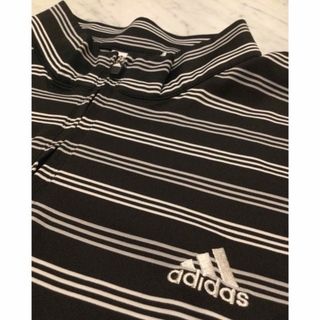 アディダス(adidas)の美品★adidasゴルフ 半袖ポロシャツ（Ｌ）(ウエア)